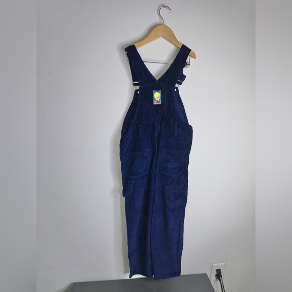 Vintage Tweety Bird LOONEY TUNES Overalls Corduroy - Picture 2 of 9